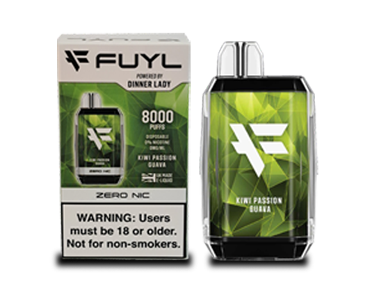 Vape Dinner Lady Fuyl Kiwi Passion Guava 0% NIC 8000 PUFFS