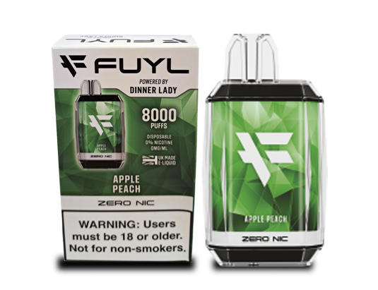 Vape Fuyl Apple Peach 0% NIC 8000 PUFFS