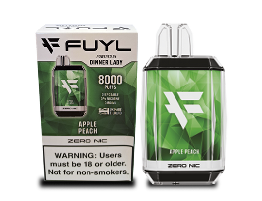 Vape Fuyl Apple Peach 0% NIC 8000 PUFFS