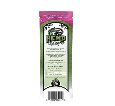 Blunt Hemp Wrap x4 Bubble Gum