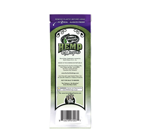 Blunt Hemp Wrap x4 Uva