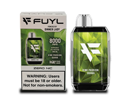 Vape Dinner Lady Fuyl Kiwi Passion Guava 0% NIC 8000 PUFFS