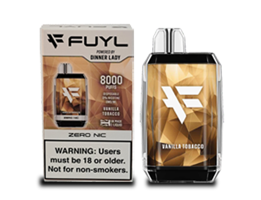 Vape Dinner Lady Fuyl Vainilla Tobacco 0% NIC 8000 PUFFS
