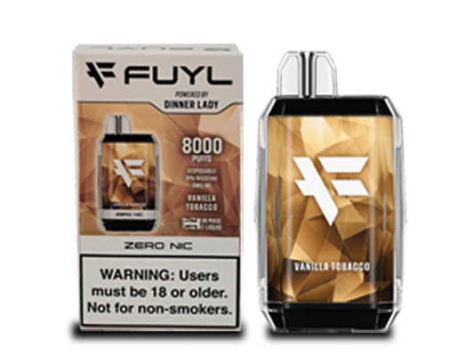 Vape Dinner Lady Fuyl Vainilla Tobacco 0% NIC 8000 PUFFS