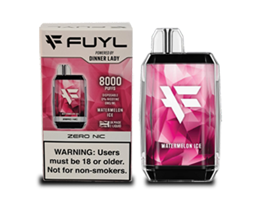 Vape Dinner Lady Fuyl Watermelon Ice 0% NIC 8000 PUFFS