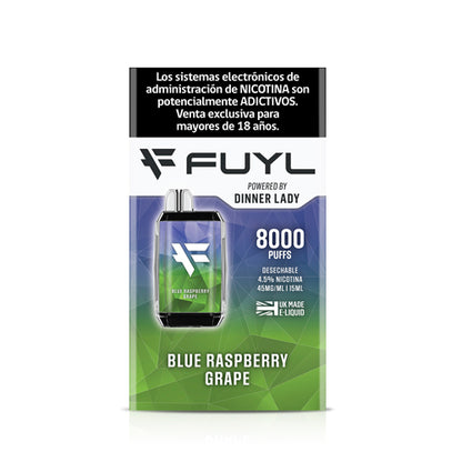 Vape Fuyl 4,5% Nic 8000 Puff Blue Raspberry Grape