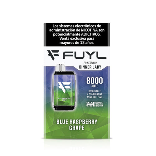Vape Fuyl 4,5% Nic 8000 Puff Blue Raspberry Grape