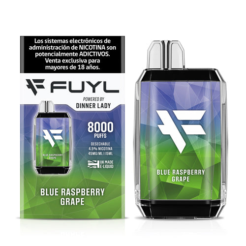 Vape Fuyl 4,5% Nic 8000 Puff Blue Raspberry Grape