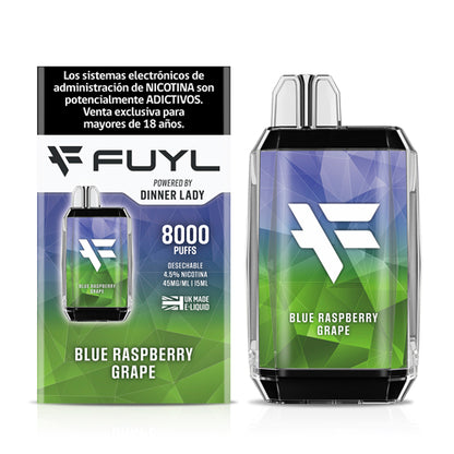 Vape Fuyl 4,5% Nic 8000 Puff Blue Raspberry Grape