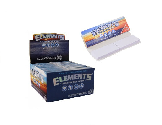 Papelillos Elements Connoisseur 1 1/4 + TIPS