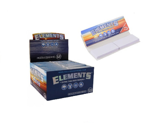 Papelillos Elements Connoisseur 1 1/4 + TIPS