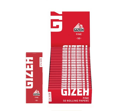 Papelillos Gizeh Rojo 1 1/4 Fine Especial para Tabaco