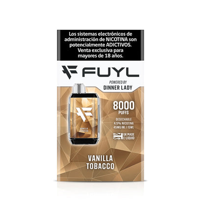 Vape Fuyl 4,5% Nic 8.000 Puff Vainilla Tobaco