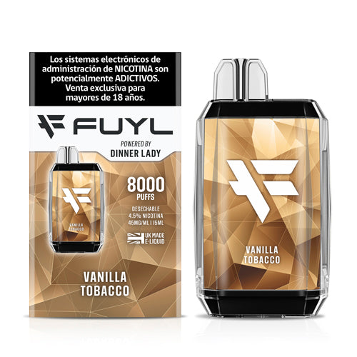 Vape Fuyl 4,5% Nic 8.000 Puff Vainilla Tobaco